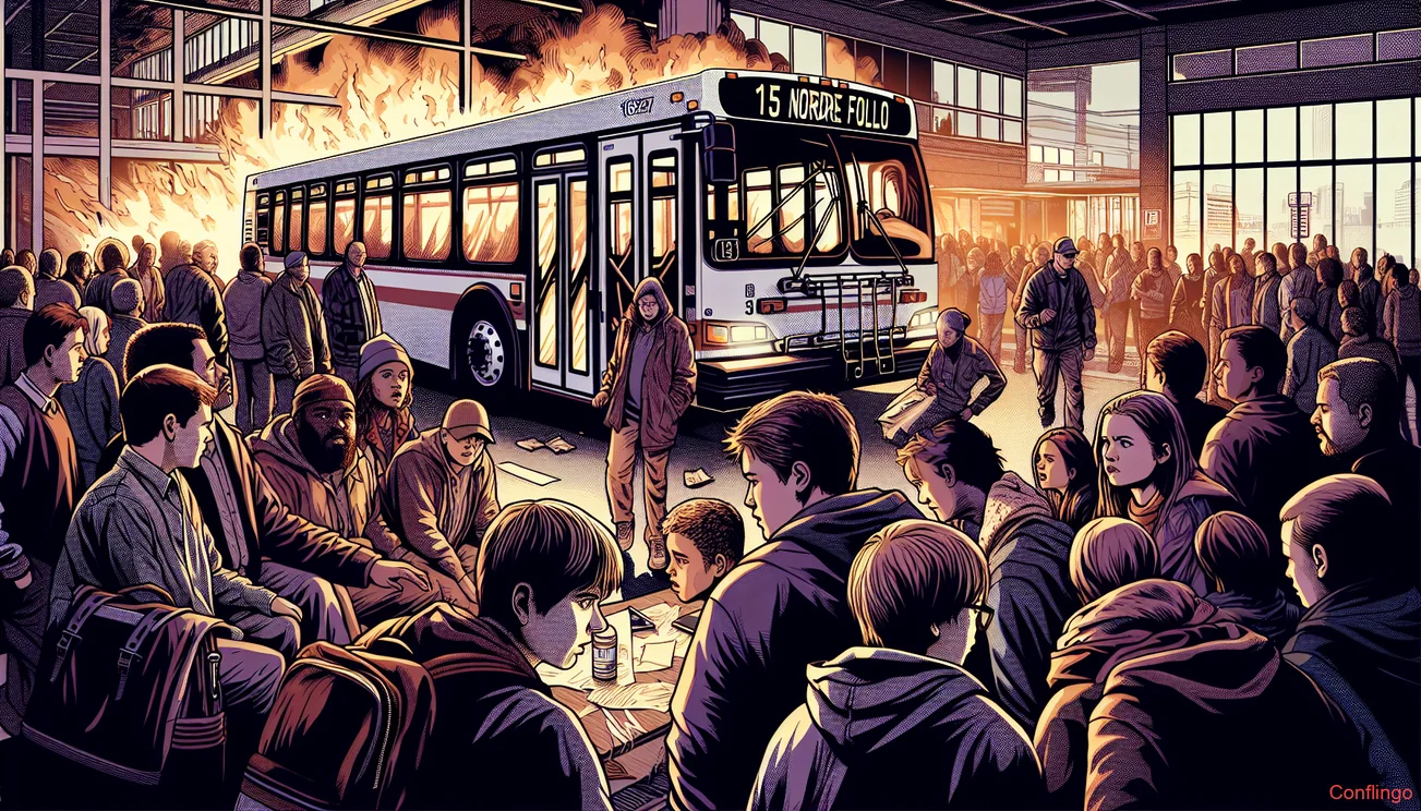 Illustrasjon for nyhetsartikkelen: 15-åring anker varetektsfengsling etter bussbrann i Nordre Follo - Conflingo.no