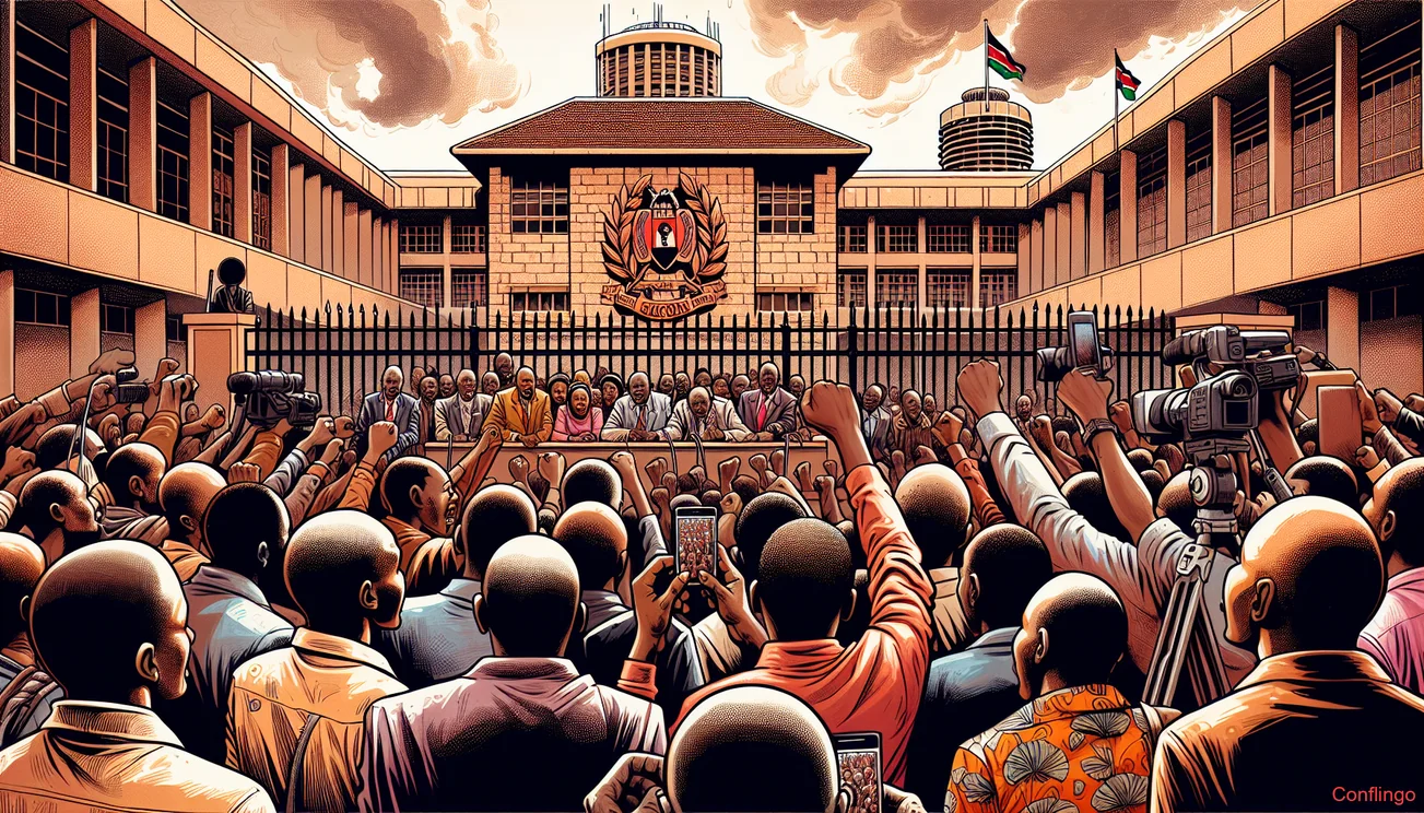 Illustration for the news article: Armed Group Attacks Human Rights Office in Nairobi - Conflingo.no