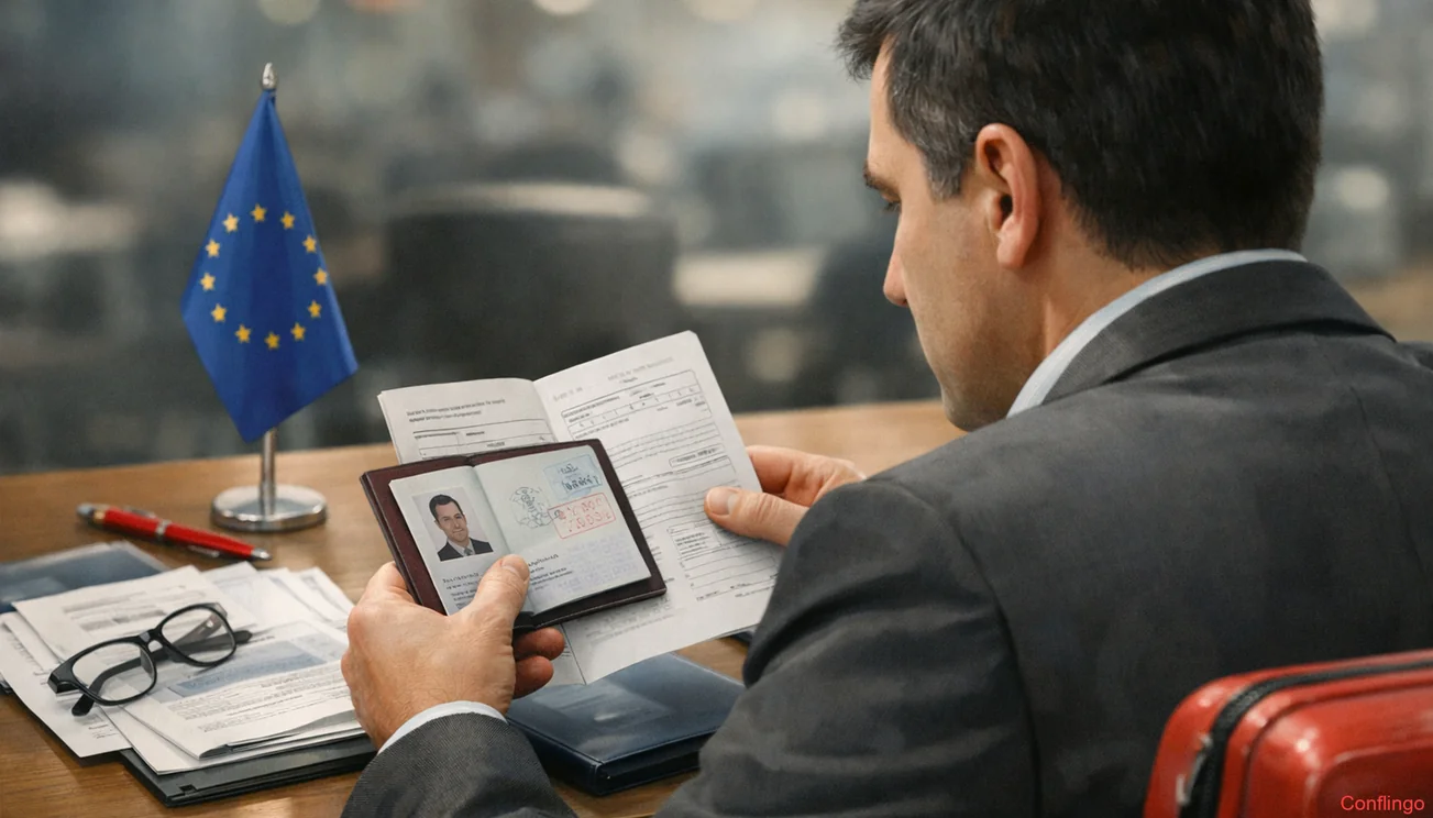 Illustration for the news article: EU Imposes Sanctions on Eight Russian Nationals - Conflingo.com