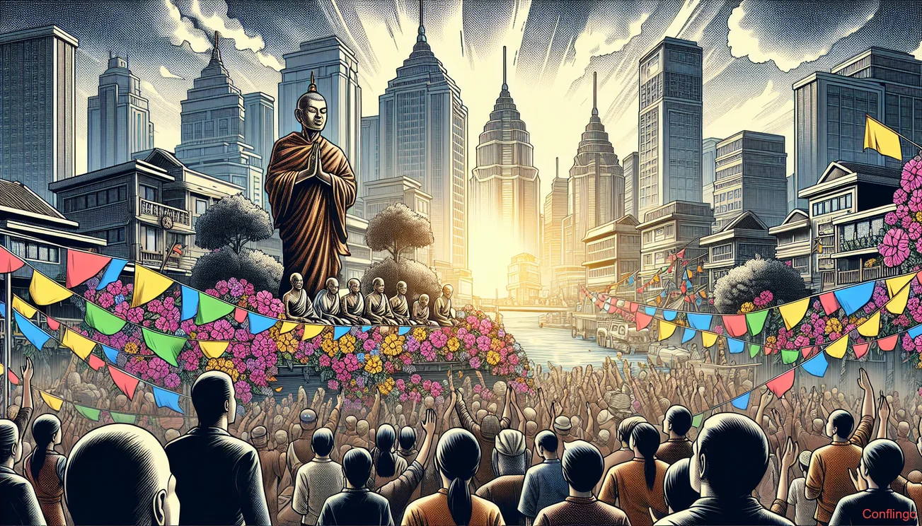 Illustration for the news article: Dalai Lama Expresses Hope to Live to 130 Years - Conflingo.no