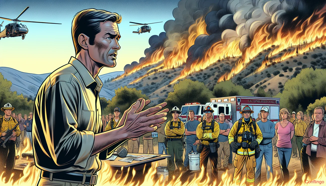Illustration for the news article: Largest Wildfire in California This Year - Conflingo.no