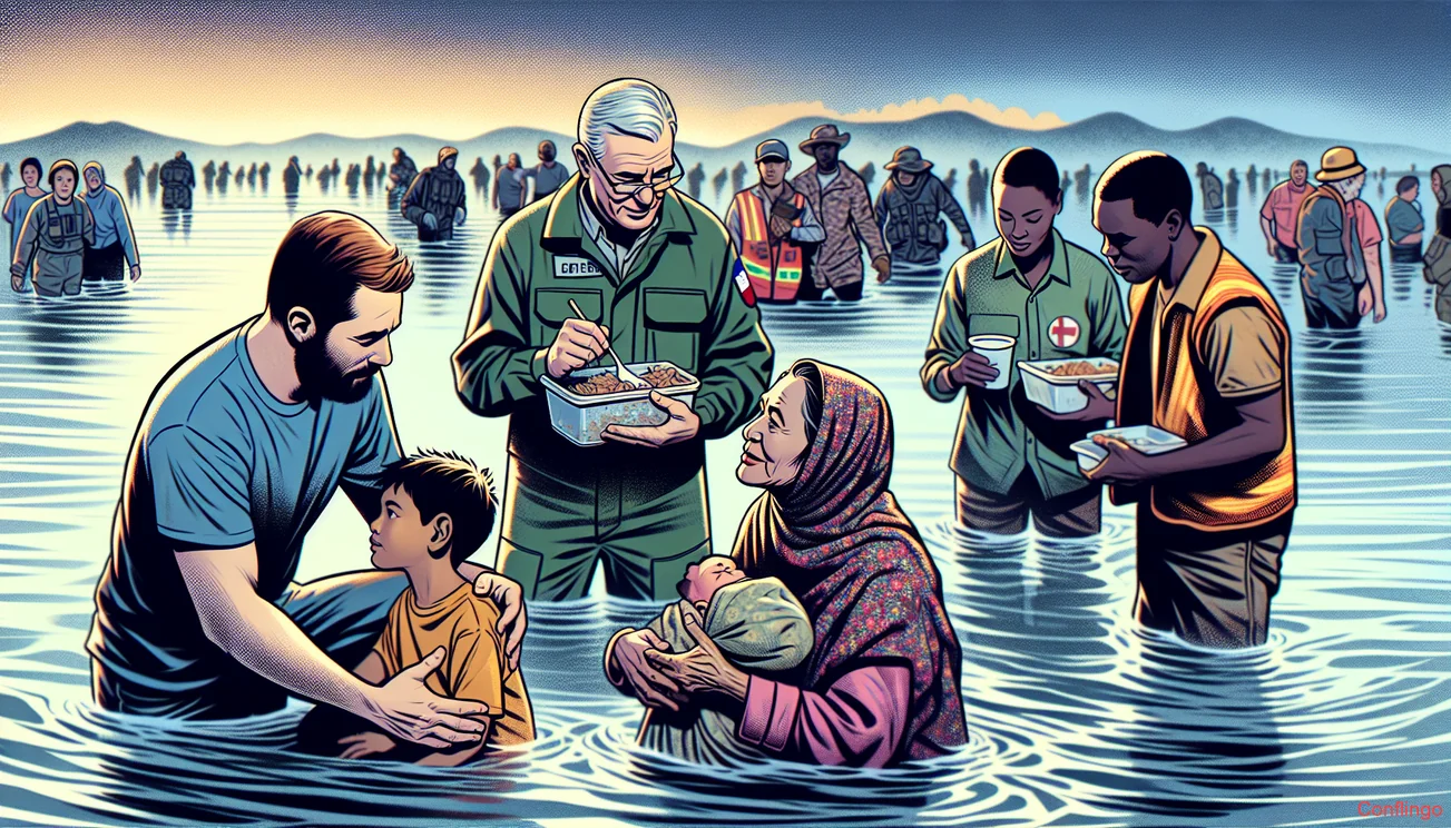 Illustration for the news article: At Least 24 Dead Following Floods in Texas - Conflingo.no
