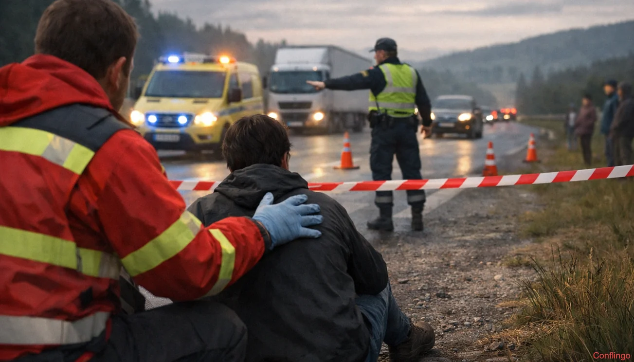 E6 stengt etter trafikkulykke i Verdal