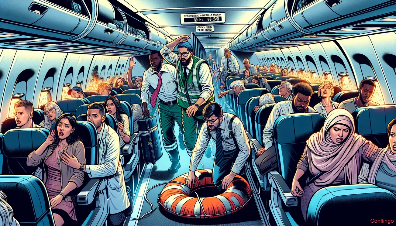 Illustrasjon for nyhetsartikkelen: Flere skadet under evakuering av Ryanair-fly på Mallorca etter falsk brannalarm - Conflingo.no